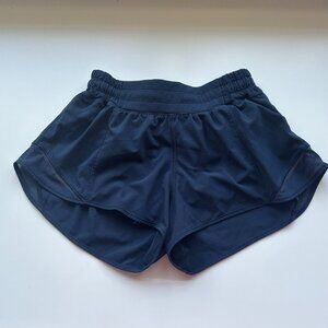 Lululemon Navy Blue Hotty Hot Low-Rise Shorts 2.5" Size 4